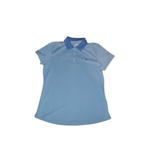 Vineyard Vines Light Blue Polo Top with Dark Blue Collar
